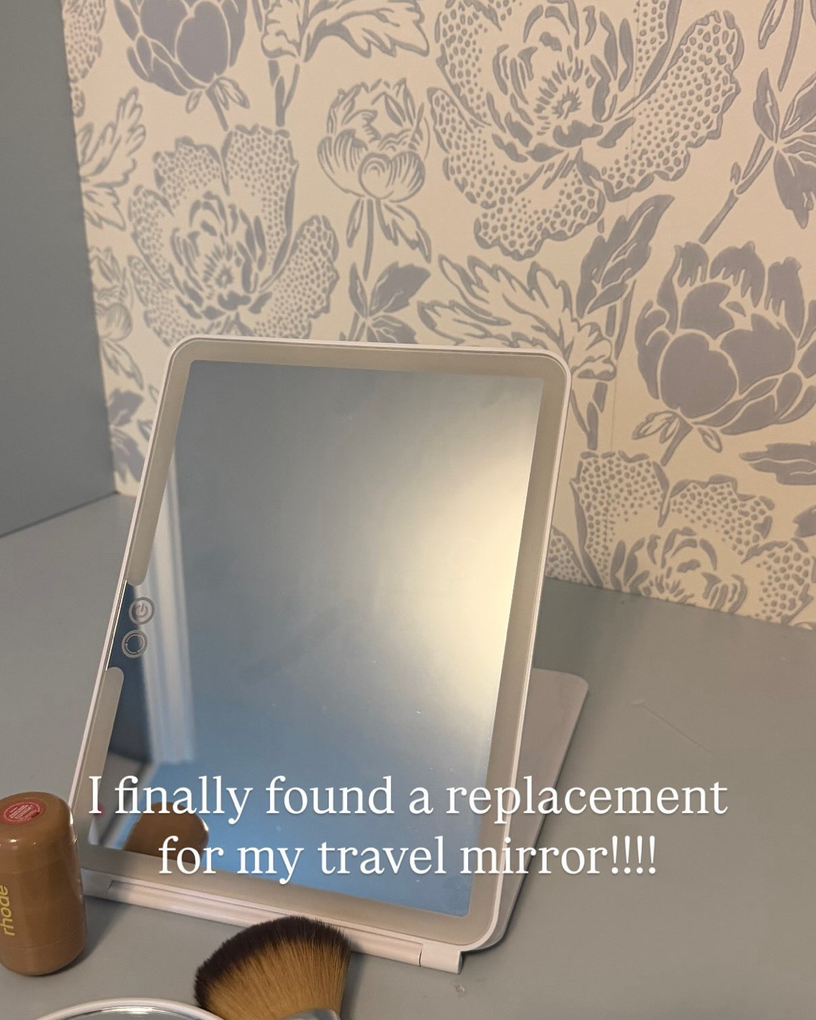 Finally found a new travel mirror that I love!!! This one has rechargeable high-quality lights and uses a USB-C charger, and it also comes with a mini magnifying mirror that you can suction to the front. Includes a protective travel pouch too!

#LTKTravel #LTKBeauty #LTKSaleAlert