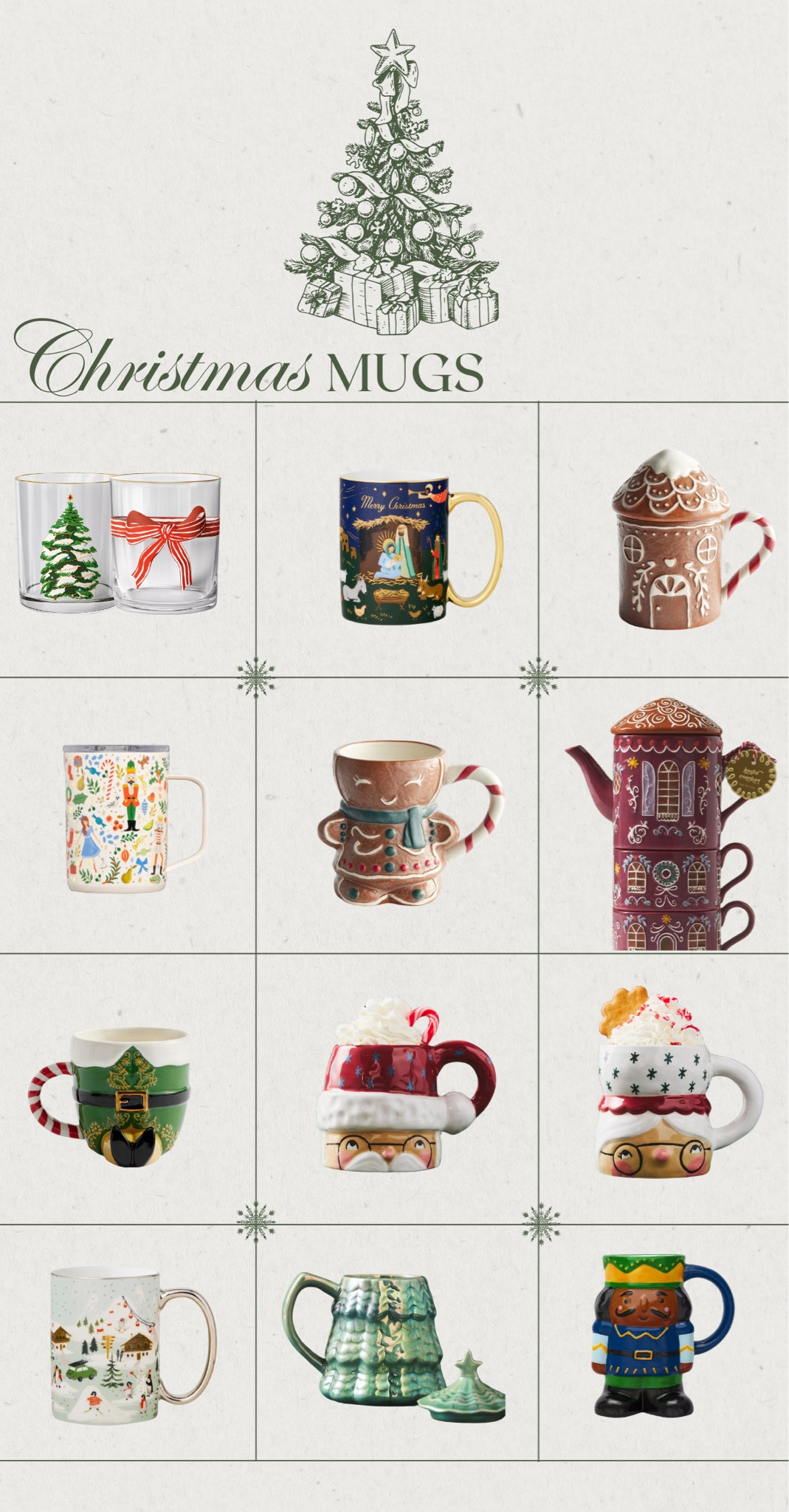 Christmas mugs! 

#LTKHoliday #LTKGiftGuide
