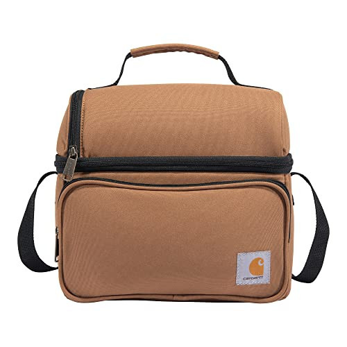 Carhartt Deluxe Dual Compartment Insulated Lunch Cooler Bag, Carhartt Brown | Amazon (US)