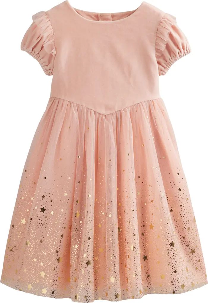 Kids' Foil Star Tulle Party Dress | Nordstrom