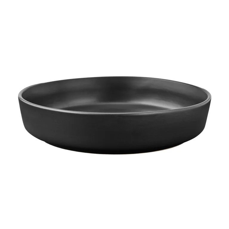 Mainstays Alessandra Matte Black Stoneware Dinner Bowl | Walmart (US)