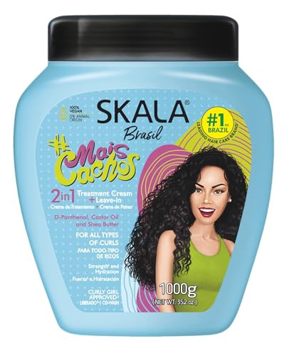 SKALA Hair Type 3ABC Mais Cachos - More Curls Eliminate Anti Frizz, For Curly Hair 2 in 1 Conditioning Treatment Cream and Cream To Comb - 35.2Oz | Amazon (US)