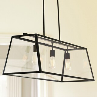 Eldridge 3 Light Rectangle Birdcage Pendant Hanging Fixture | Ballard Designs, Inc.