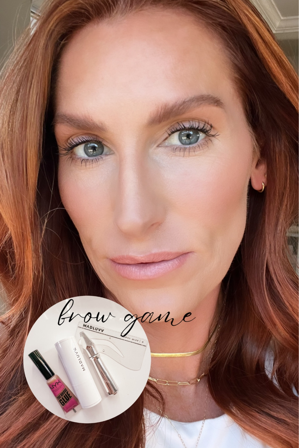 My current 30 second brow routine. 

Brow stamp and stencil
Brow glue
Brow mascara #ltkbeauty 

#LTKparties #LTKsalealert