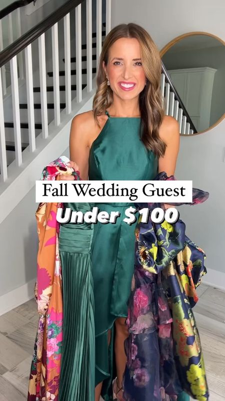 Fall wedding guest dresses. Wedding guest dress. Floral wedding guest. Lace wedding guest. Cocktail dresses. Party dresses. Rehearsal dinner. Welcome party. Wearing XS in each. Gold heels TTS and very comfy! Code LISA20 works on first time purchases. 

#LTKwedding #LTKparties #LTKHoliday