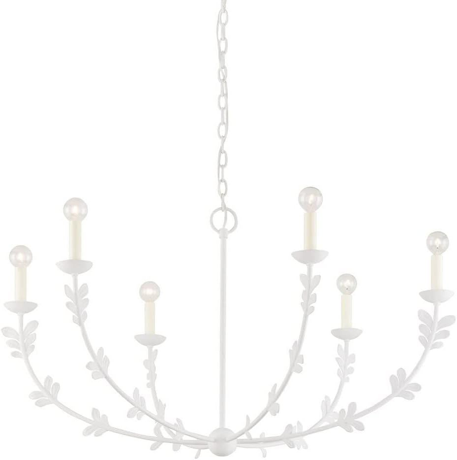 Troy Lighting F4440-GSW Florian - 6 Light Chandelier in Whimsical Style-22 Inches Tall and 40 Inc... | Amazon (US)