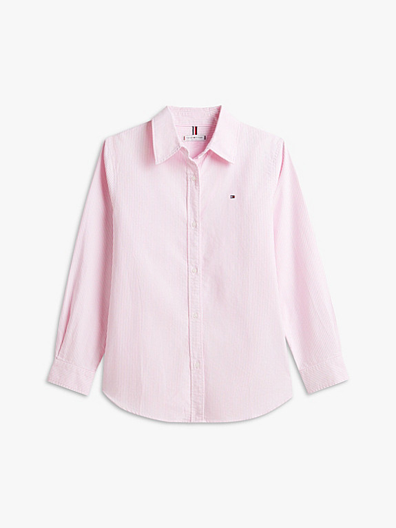 Relaxed Fit Flag Embroidery Oxford Shirt | Tommy Hilfiger UK