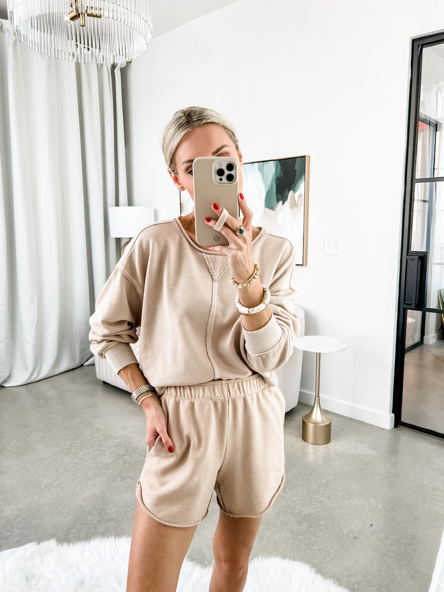 The best lounge set from Aerie! It’s great for travel too! I am wearing an XS in the sweatshirt and shorts - fit is true to size 

Loverly Grey, sale alert, travel set

#LTKtravel #LTKFind #LTKsalealert