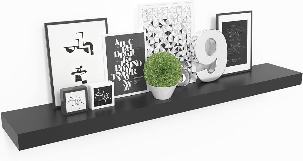 Ballucci Floating Shelf, 36" Wood Wall Shelf with Invisible Brackets for Bathroom, Living Room, B... | Amazon (US)