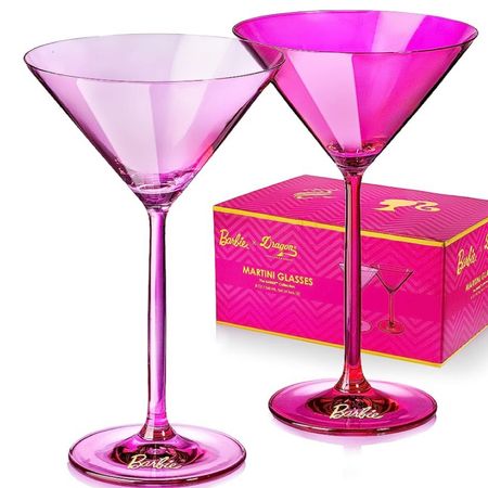 Barbie pink martini glasses. Girly girl home must have. 

#LTKhome #LTKwedding