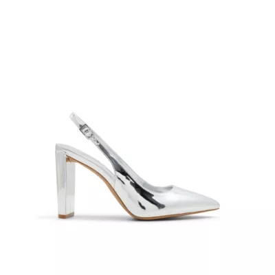 ALDO Women's Meesha Heeled Shoes, Silver, 6.5M | Belk