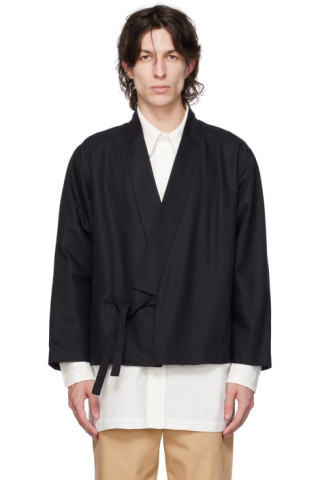 Black Wrap Jacket | SSENSE