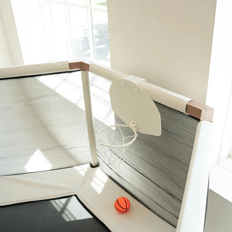 Square House Kids Trampoline, Aesthetic Indoor and Outdoor Toddler Trampoline with Safety Net, Ba... | Walmart (US)