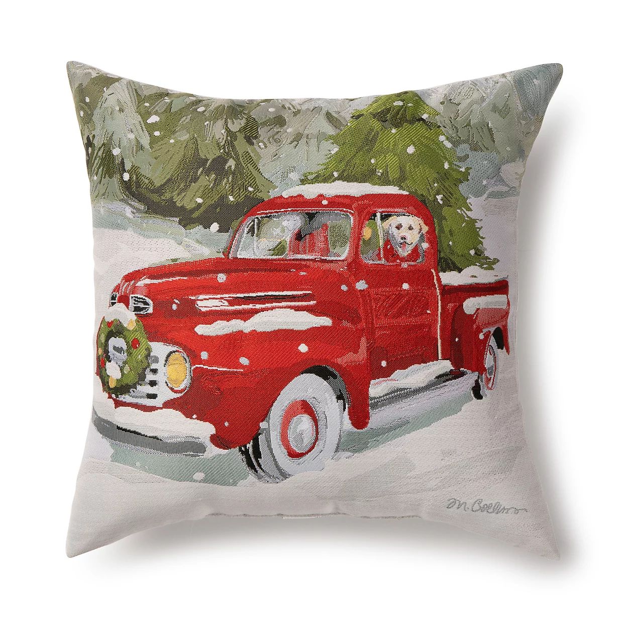 Holiday Truck Tapestry Throw Pillow | Kohl's