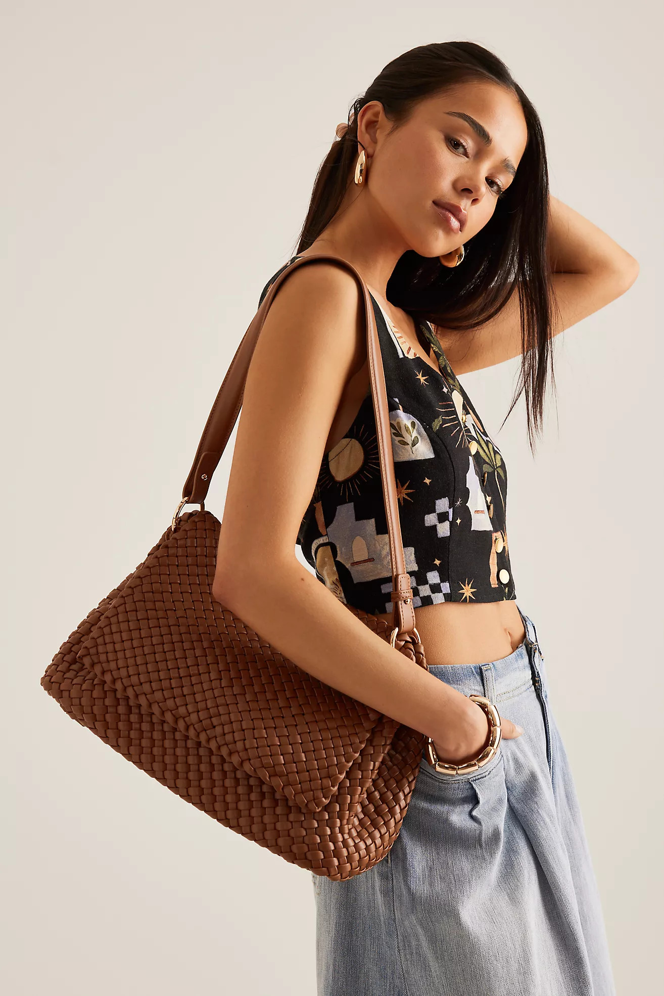 Melie Bianco Woven Shoulder Bag | Anthropologie (UK)