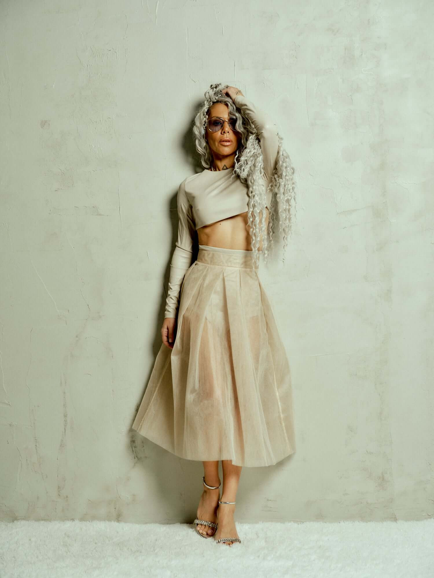 Beige Edgy 3-Piece Co-Ord Set | Clothes by Locker Room