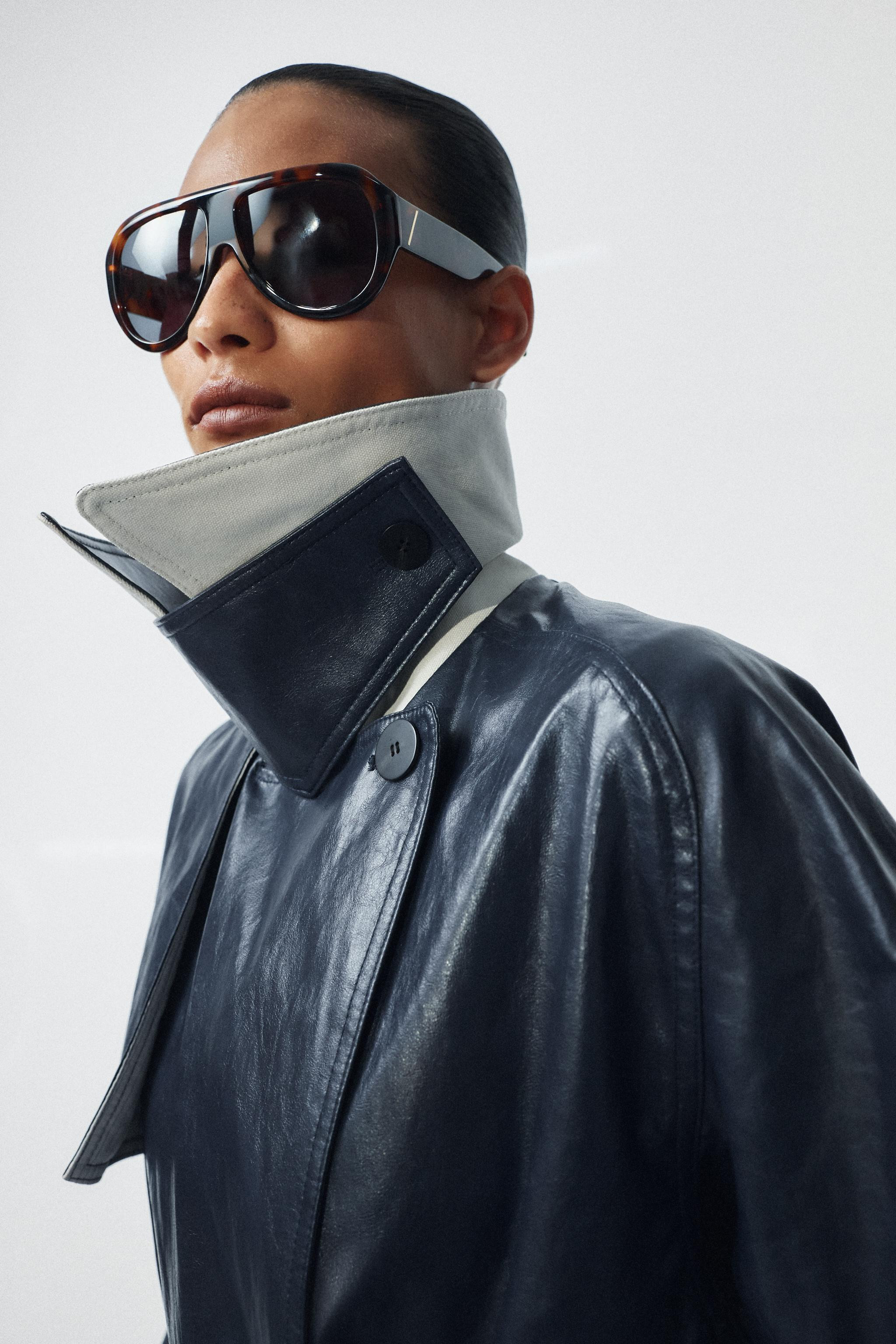 ZW COLLECTION OVERSIZED FAUX LEATHER TRENCH COAT | Zara AU