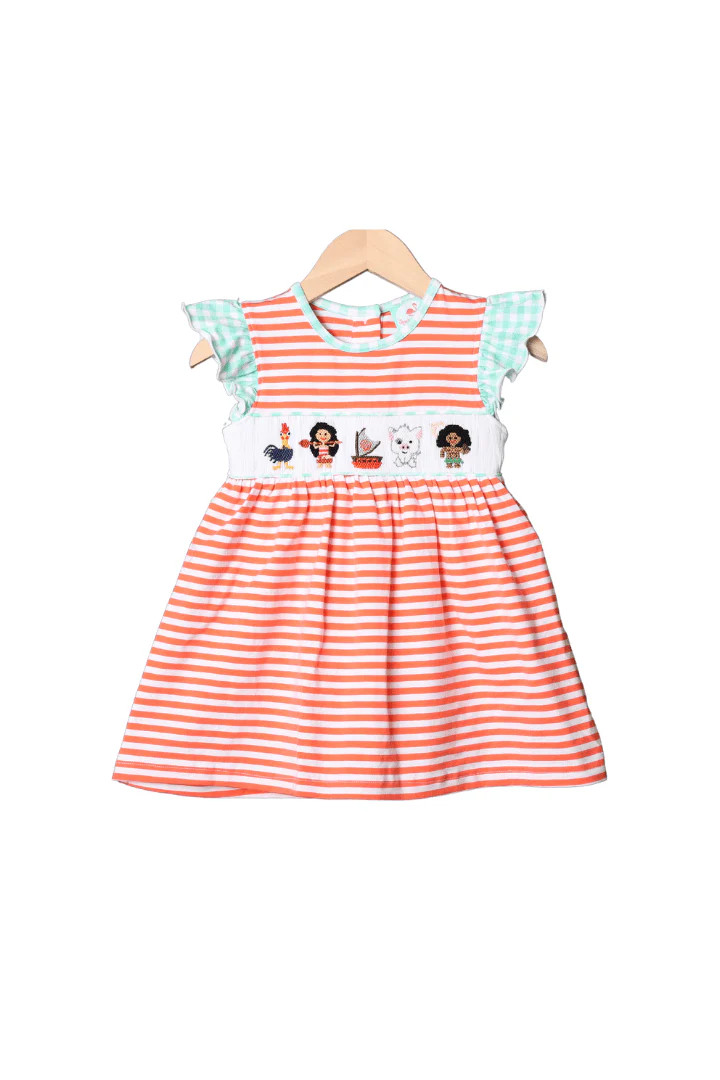Smocked Ocean Princess Knit Dress | The Smocked Flamingo