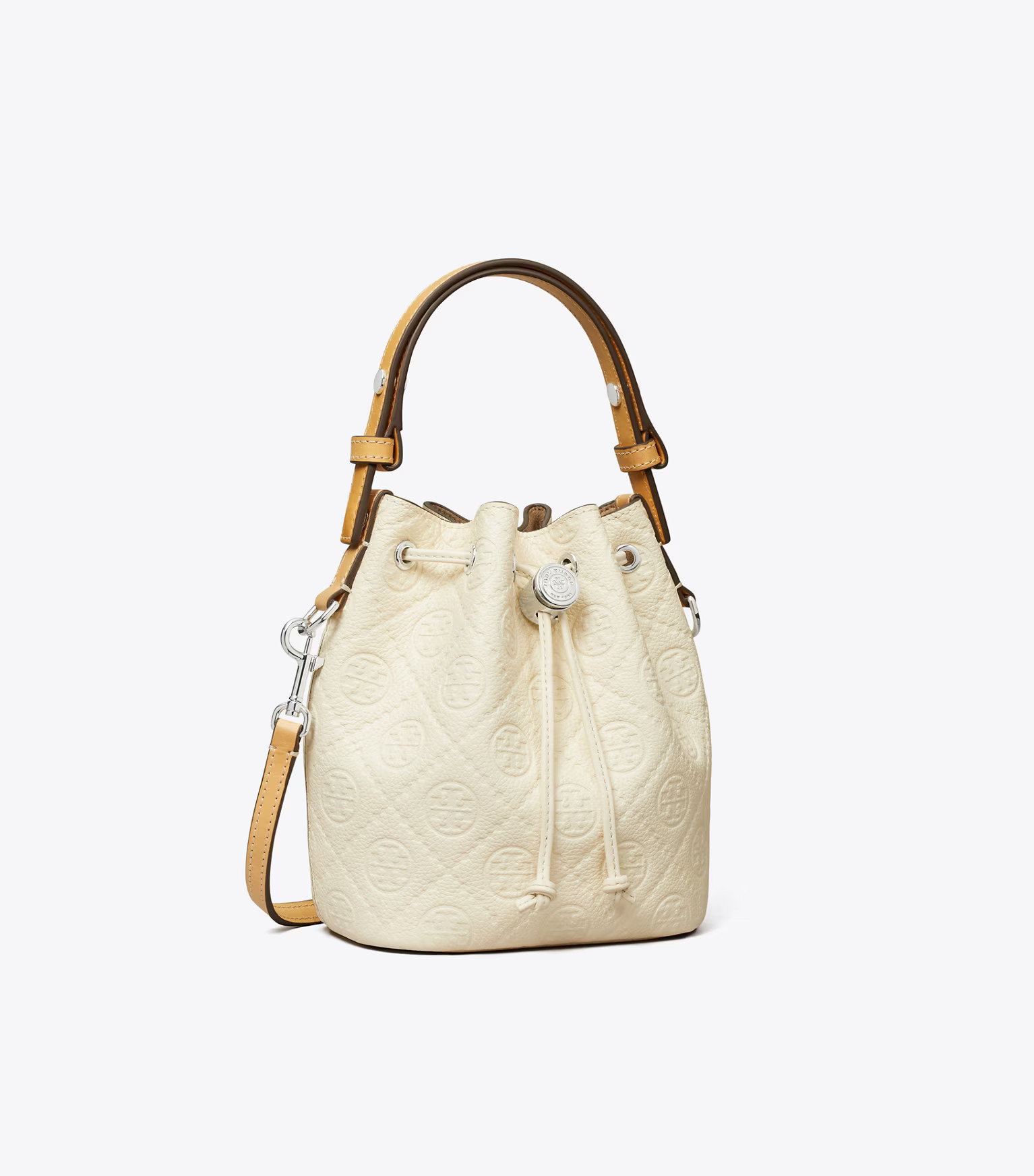 T MONOGRAM PEBBLE MINI BUCKET BAG | Tory Burch (US)