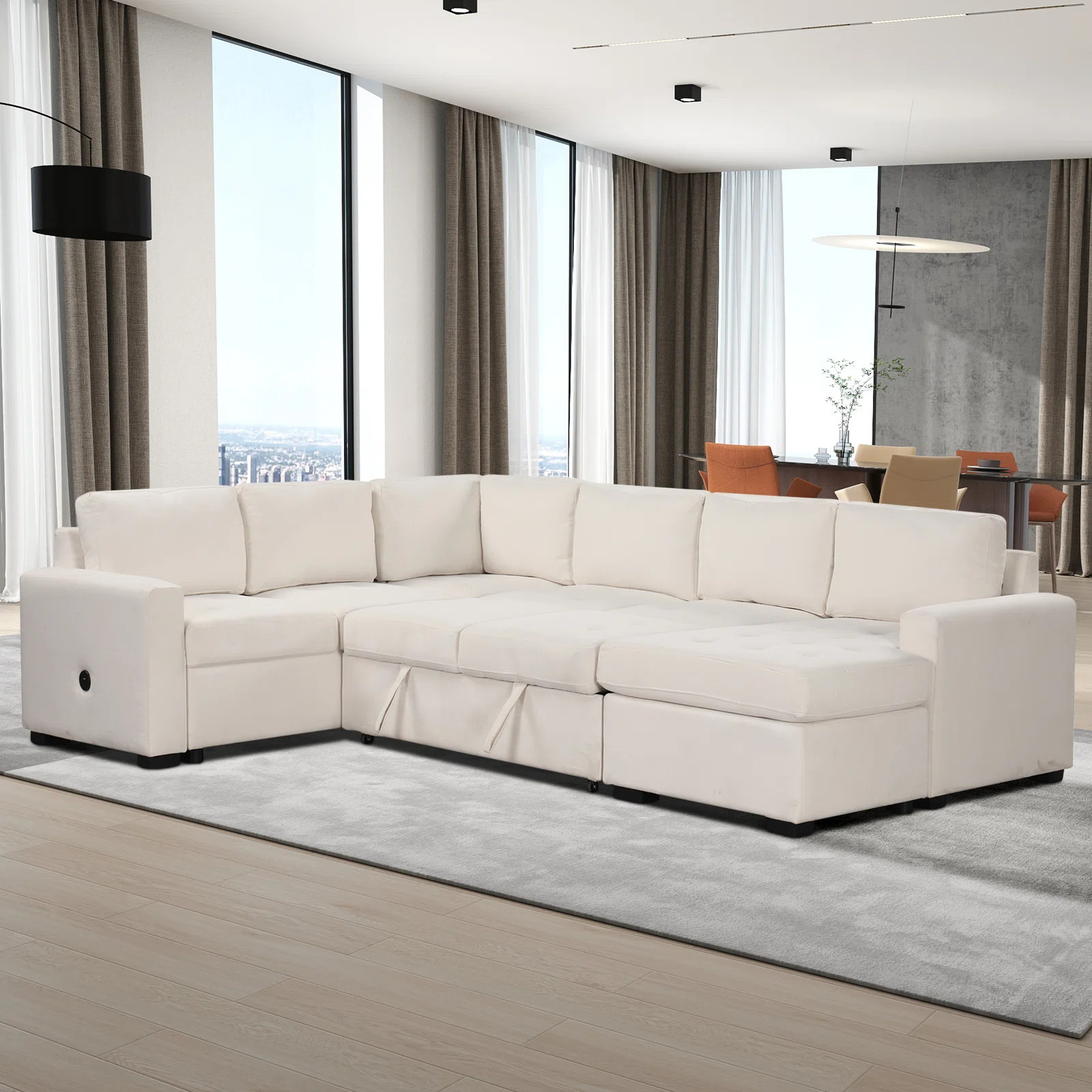Brigetta 4 - Piece Upholstered Sectional | Wayfair North America