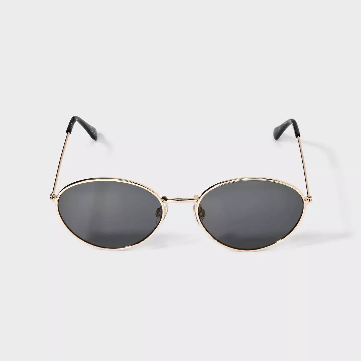 Womens Shiny Metal Oval Sunglasses - Universal Thread™ Gold | Target