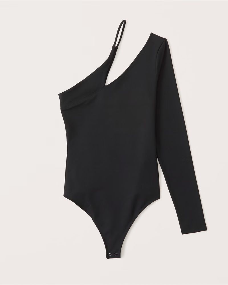 Women's Asymmetrical One-Shoulder Seamless Fabric Bodysuit | Women's Tops | Abercrombie.com | Abercrombie & Fitch (US)