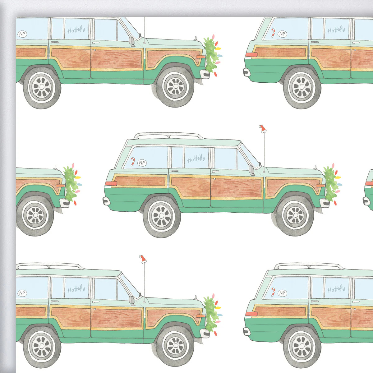 Holiday Wagon Gift Wrap | Sara Fitz