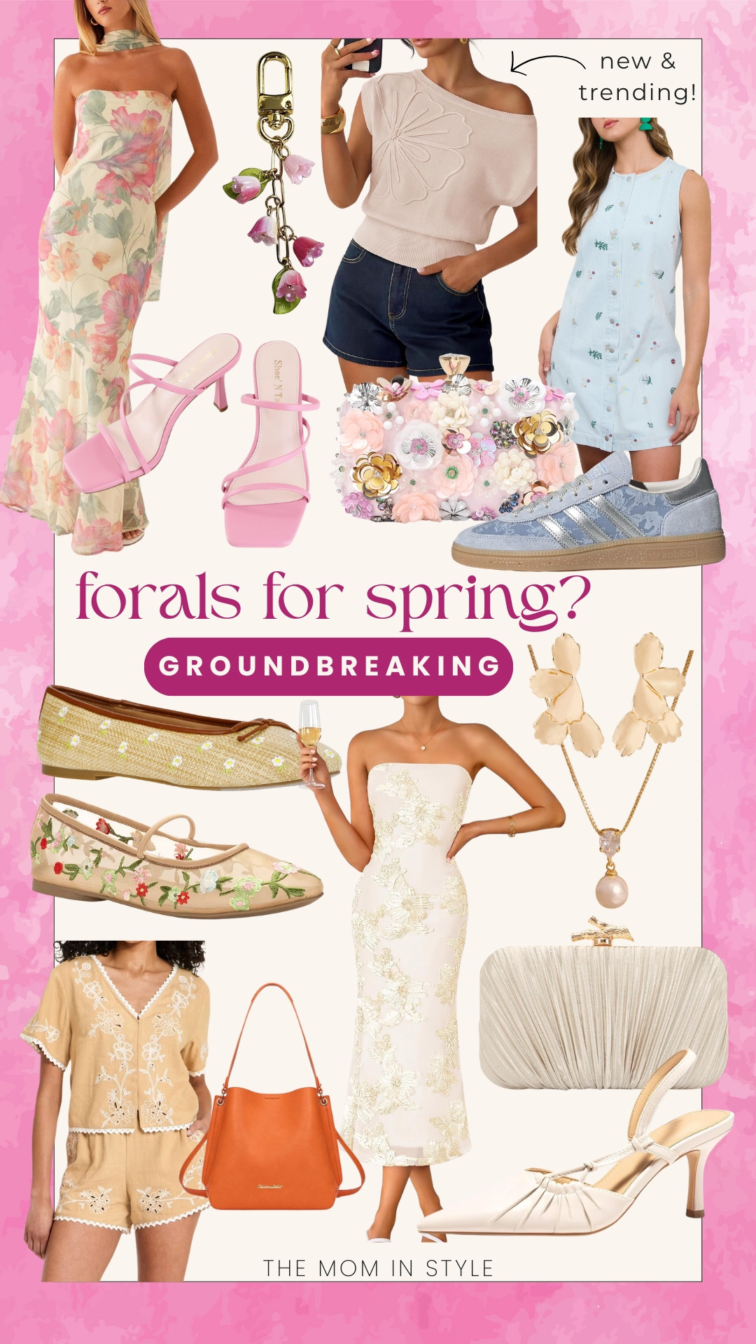 Florals for spring, spring trends, ballet flats, sneakers, wedding guest dresses, hand bags, themominstyle 

#LTKWedding #LTKSeasonal #LTKootd