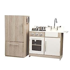 Teamson Kids Soho Play Kitchen, Oak, Small: 27.75x11.75x24.00 F: 15.50x12.00x31.75 | Amazon (US)
