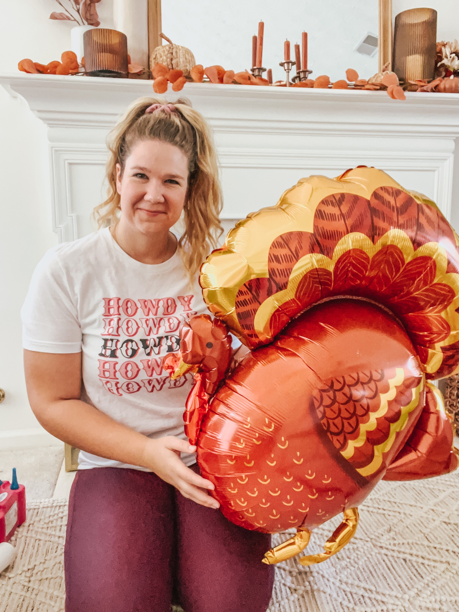 Turkey balloon! 🦃 

Use code “EVENTFULLYCHELSEA20” for 20% off my shirt! 

Thanksgiving decor | Friendsgiving | party supplies | Mylar | event | hosting | holidays | gobble gobble | howdy shirt | Nashville attire | western outfit 

#LTKhome #LTKHoliday #LTKSeasonal