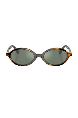 Miu Miu Round Sunglasses in Brown | FWRD 
