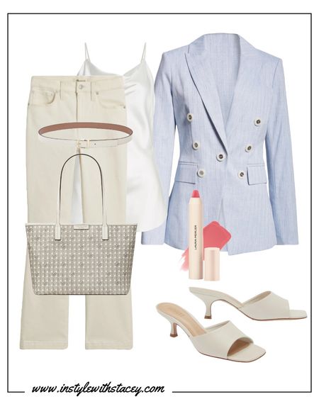 A Veronica Beard blazer is an investment you’ll never regret. This light blue option is the current favorite of “the Veronicas”. It’s gorgeous paired with your whites and creamy shades. Pastels will pair beautifully too. A shade of white or ivory from head to toe is sophisticated. 

#LTKOver40 #LTKStyleTip #LTKWorkwear