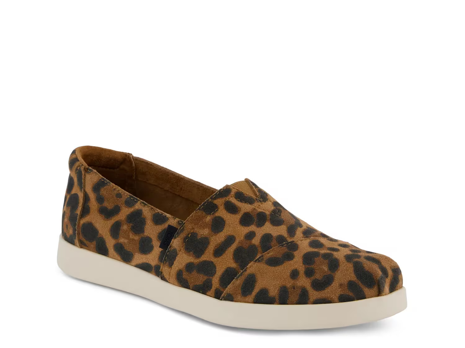 TOMS Alpargata SlipOn | Women's | Brown Leopard Print Suede | Size 9.5 | Slip-Ons | DSW