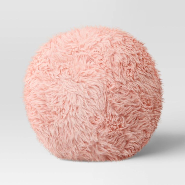 Faux Fur Round Throw Pillow - Room Essentials™ | Target