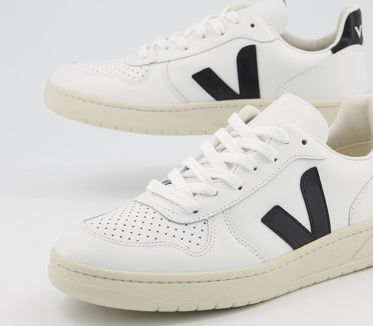 Veja V-10 Trainers White Black F - Hers trainers | OFFICE London (UK)