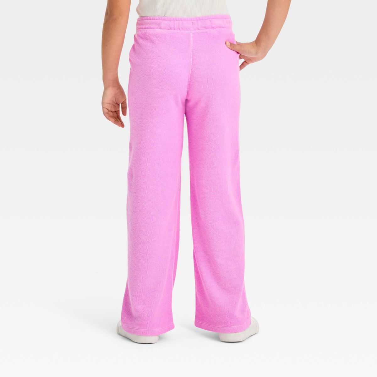 Girls' Wide Leg Pull-On Terry Pants - Cat & Jack™ | Target