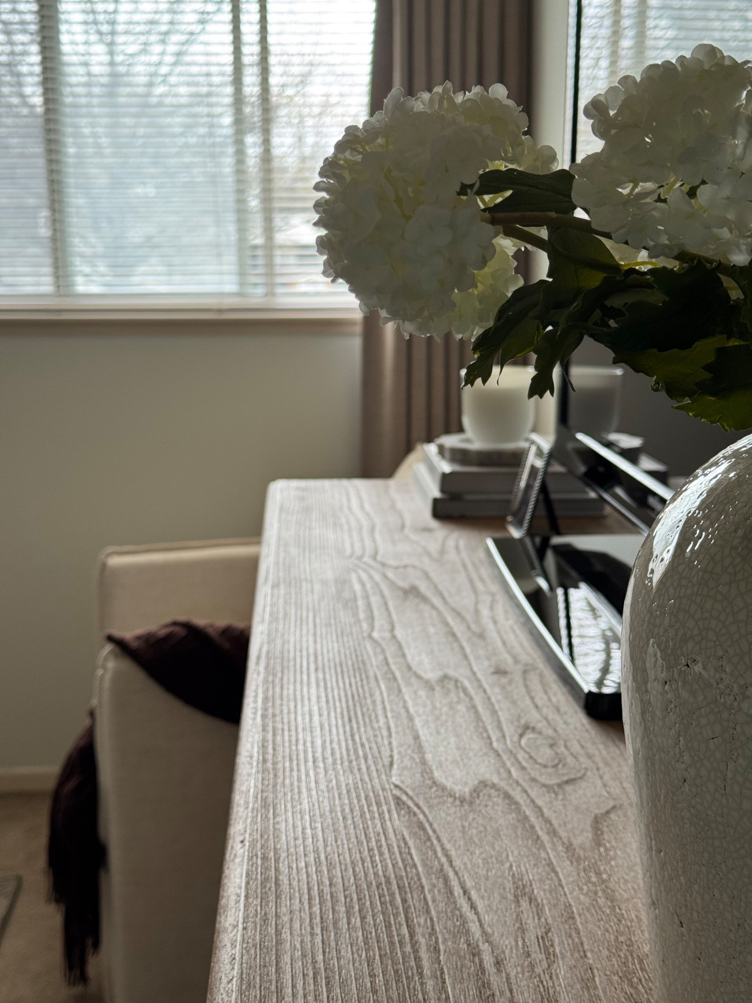 Spring decor, dresser, hydrangea stems, white vase, oak dresser, Sausalito dresser, cream chair, brow throw blanket 

#LTKSaleAlert #LTKHome #LTKSeasonal