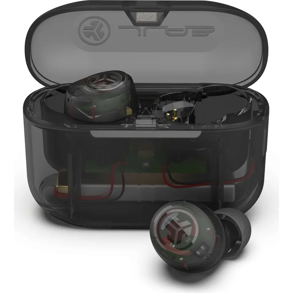 JLab GO Air POP True Wireless Earbuds in Clear at Nordstrom | Nordstrom