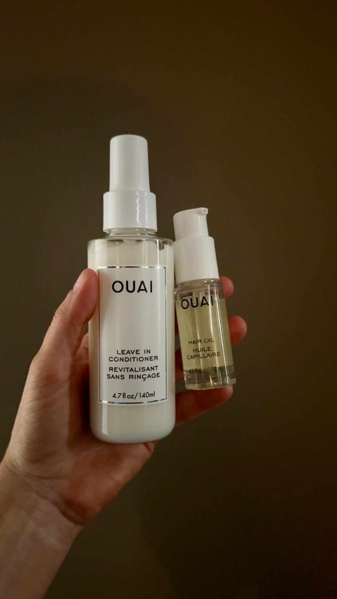 Two new hair staples I’m officially obsessed with 🤍
OUAI Leave-In = soft, detangled, zero frizz
OUAI Hair Oil = glossy ends without the grease

#LTKgrwm #LTKBeauty #LTKselfcare