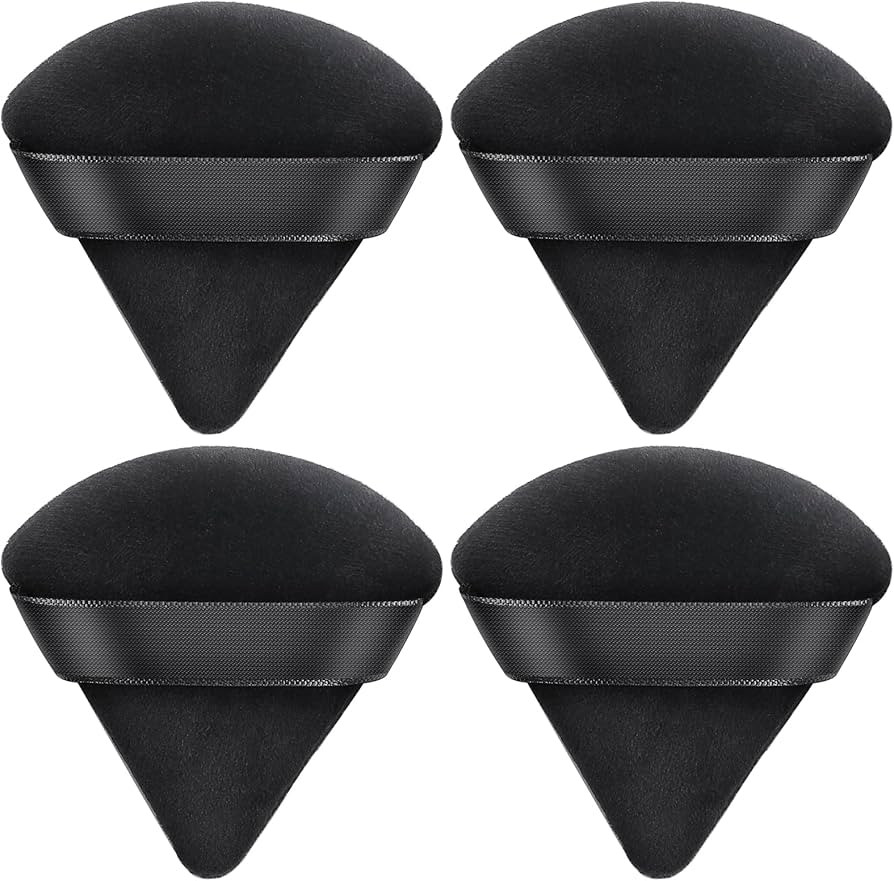 AMMON Triangle Soft Face Makeup Velour Sponge Puff for Loose Mineral Powder Cosmetic Body Contour... | Amazon (US)