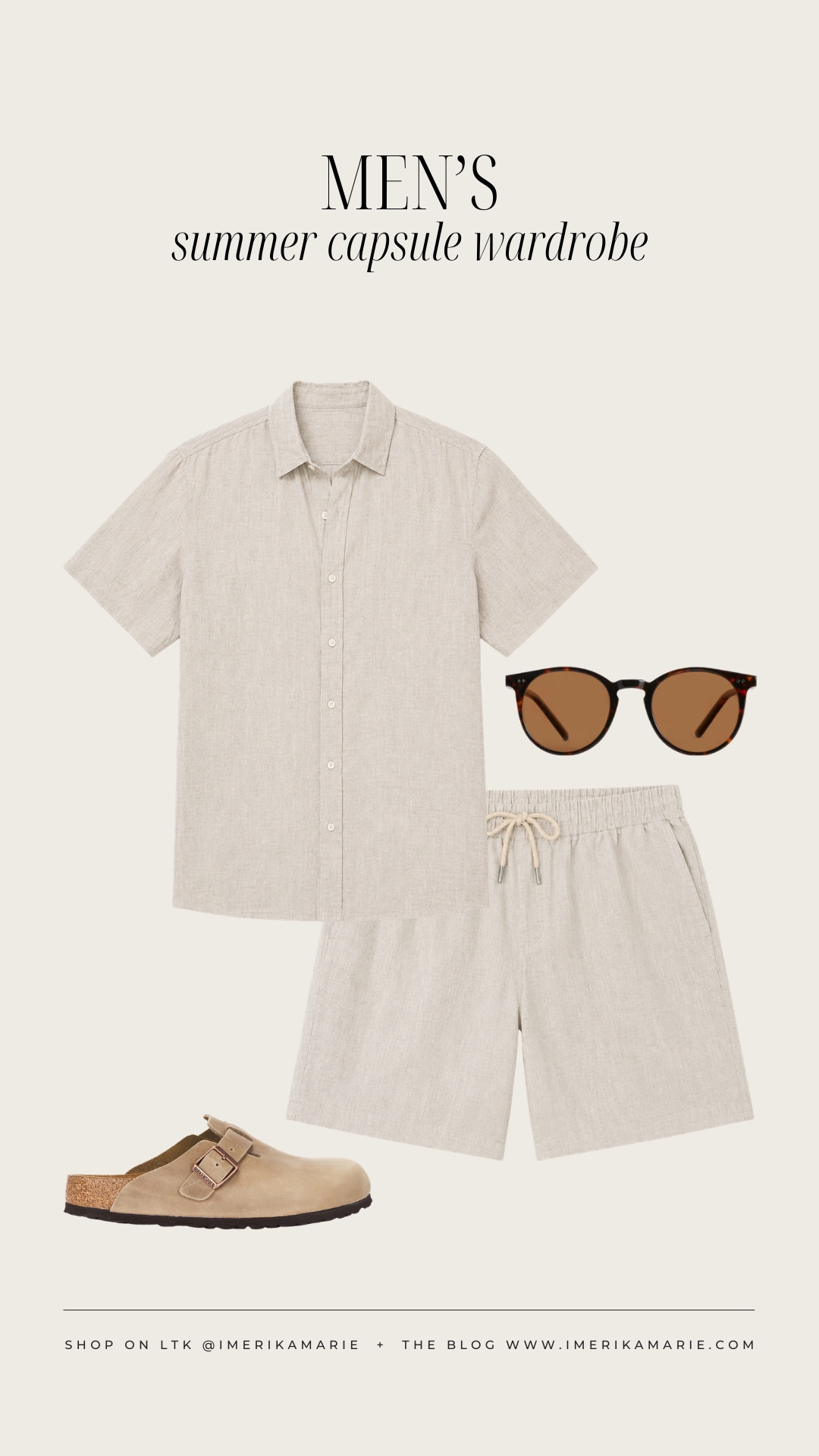 Men's Summer Outfit

linen button-up, linen shorts, Birkenstock clogs

men's outfit. men's summer capsule. men's summer capsule wardrobe.

#LTKootd #LTKSeasonal #LTKMens