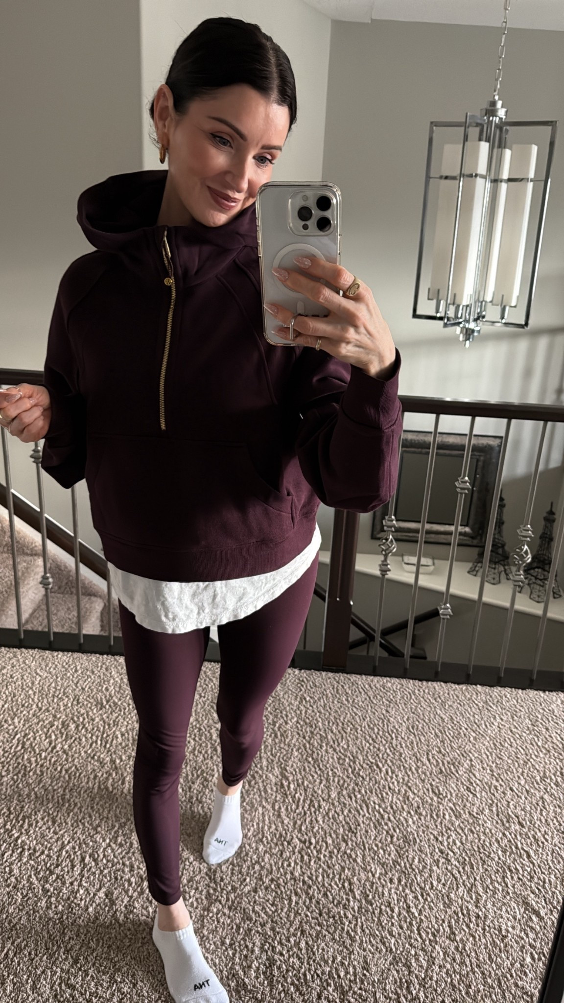 New black plum set from Lulu! 
Xs/s top & size 4 in the bottoms 🖤

#LTKOver40 #LTKgrwm #LTKPetite