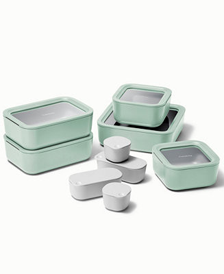 Caraway 17 Piece Glass Food Storage Set - Macy's | Macy's