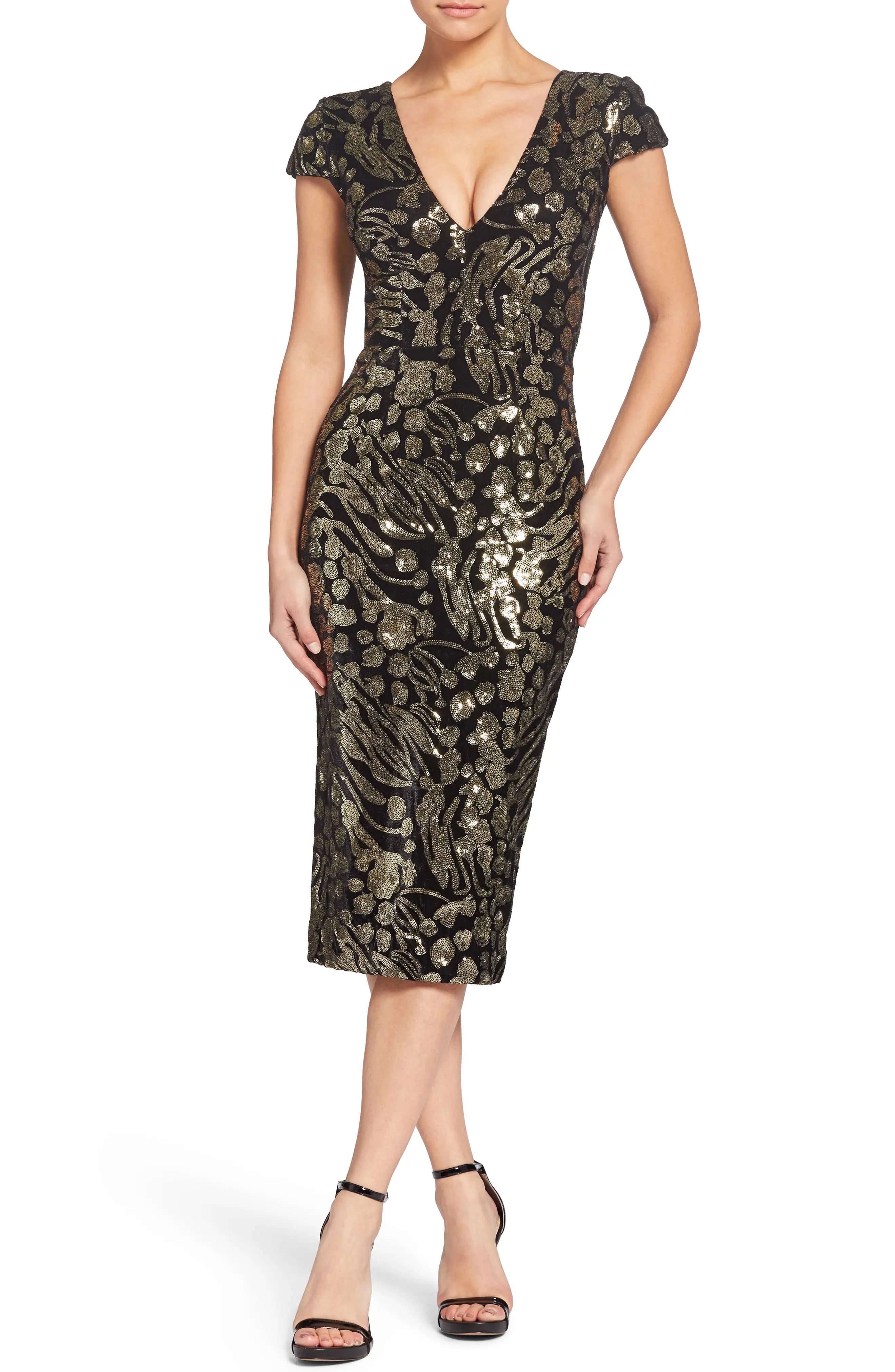 Dress the Population Allison Embellished Sheath | Nordstrom