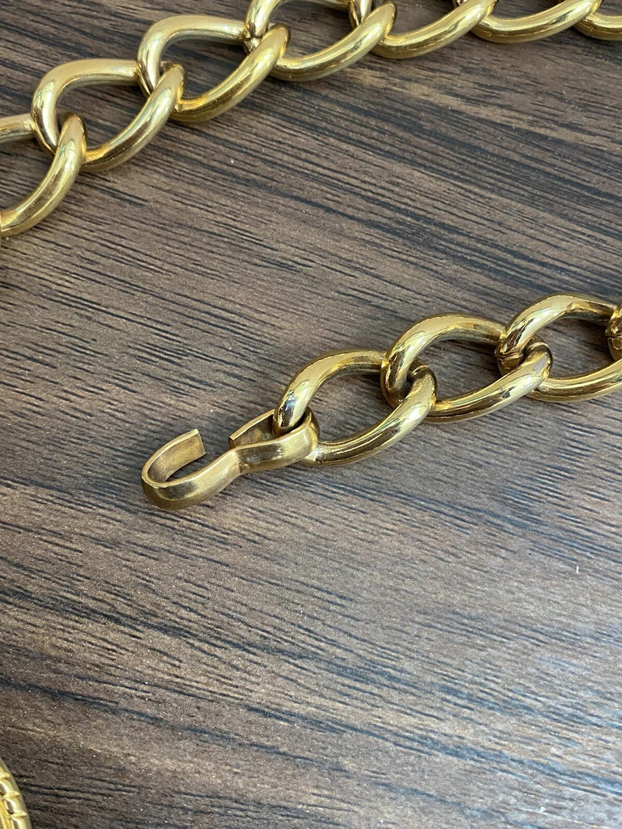 Vintage Escada Gold Chain Medallion Belt Adjustable Chunky Polished, Spain | eBay US