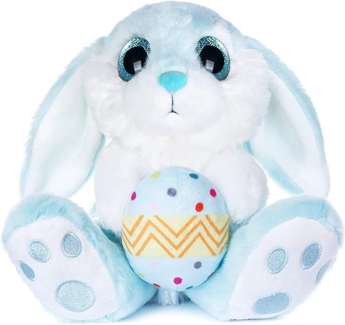 My OLi Easter Bunny Stuffed Animal with Easter Egg 8.5" Plush Rabbit Stuffed Bunny Bedtime Friend... | Amazon (US)