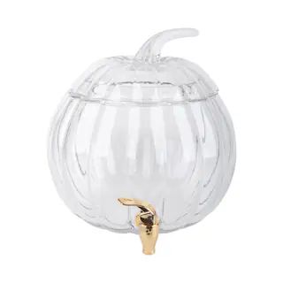 2gal. Clear Pumpkin-Shaped Glass Drink Dispenser by Ashland® | Michaels | Michaels Stores