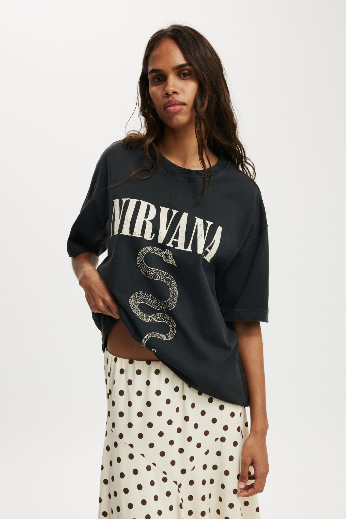 Nirvana Boxy Graphic Music Tee | Cotton On (ANZ)