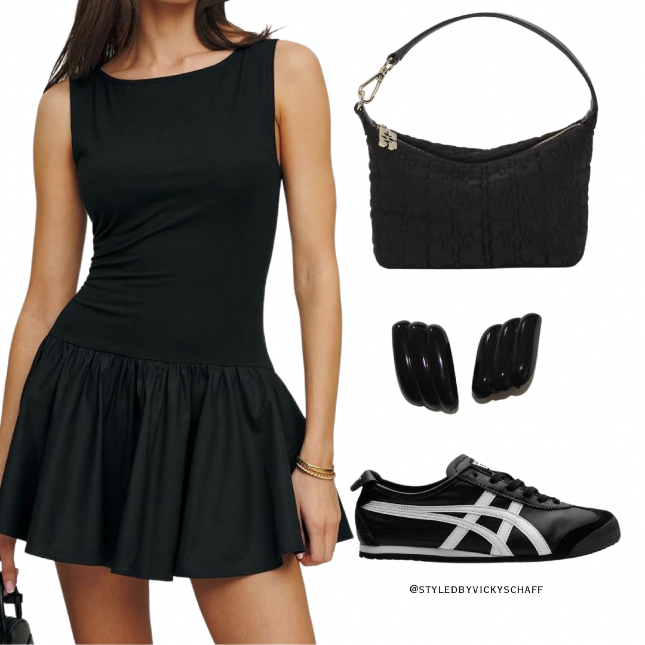 Cute all black summer outfit 

#LTKstyletip #LTKitbag #LTKfindsunder50