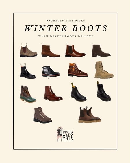 Our absolute favorite winter boots to keep your toes warm! Picks from Madewell, Steve Madden, Dr. Martens, Blundstone and more! 🥾 

#LTKmens